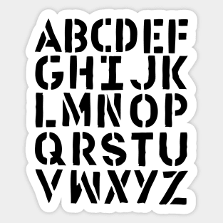 abc alphabet Sticker